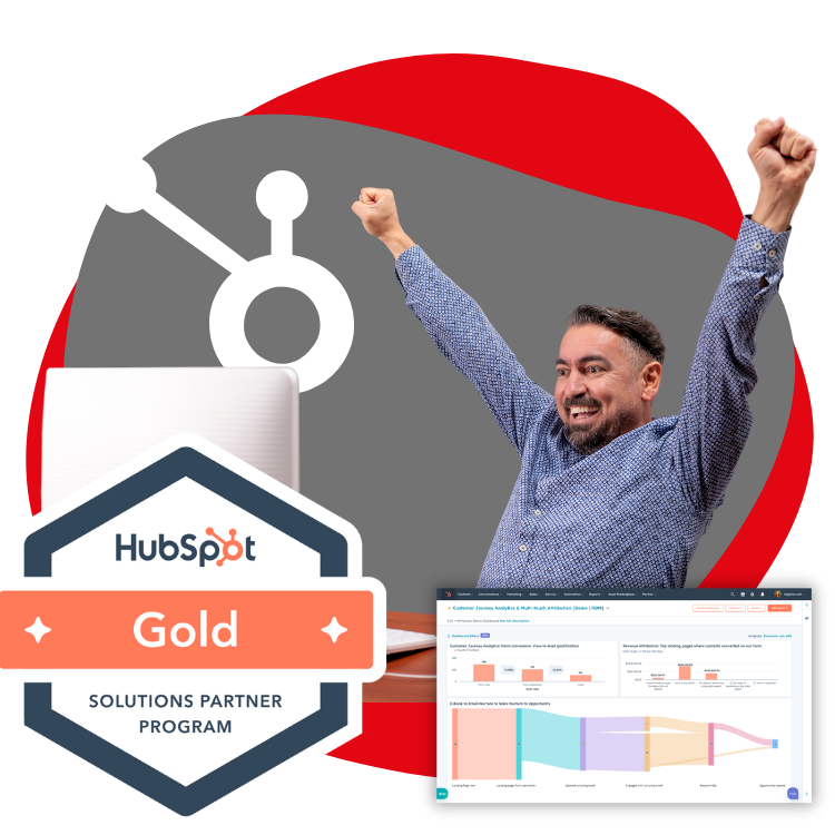 Man with hubspot