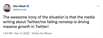 Elon Tweet