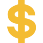 Yellow dollar sign