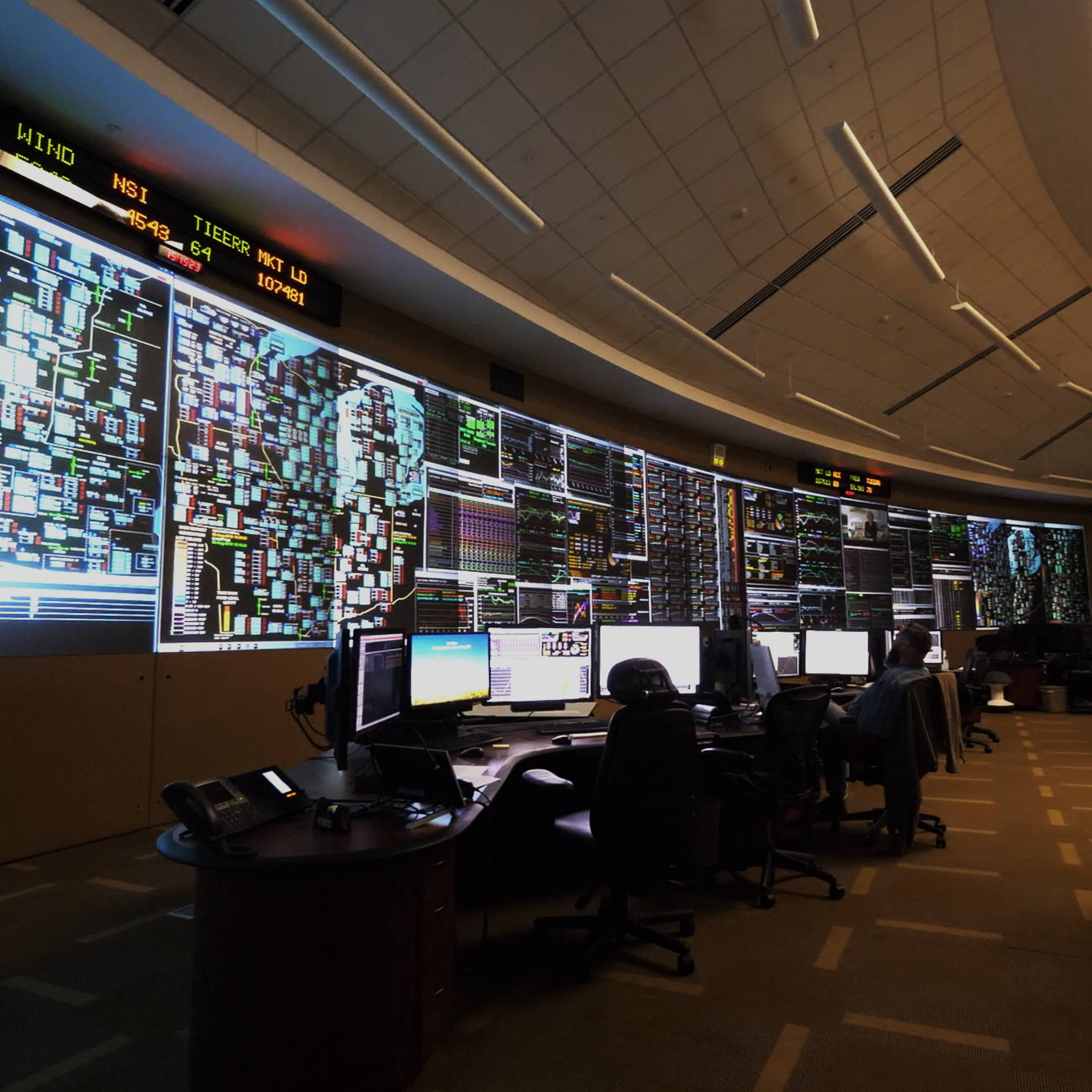 Miso electrical grid control room